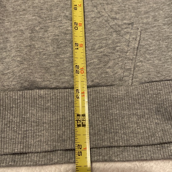 UNDER ARMOUR Size S Gray Zip Front Hoodie 100% Cotton - Picture 3 of 5